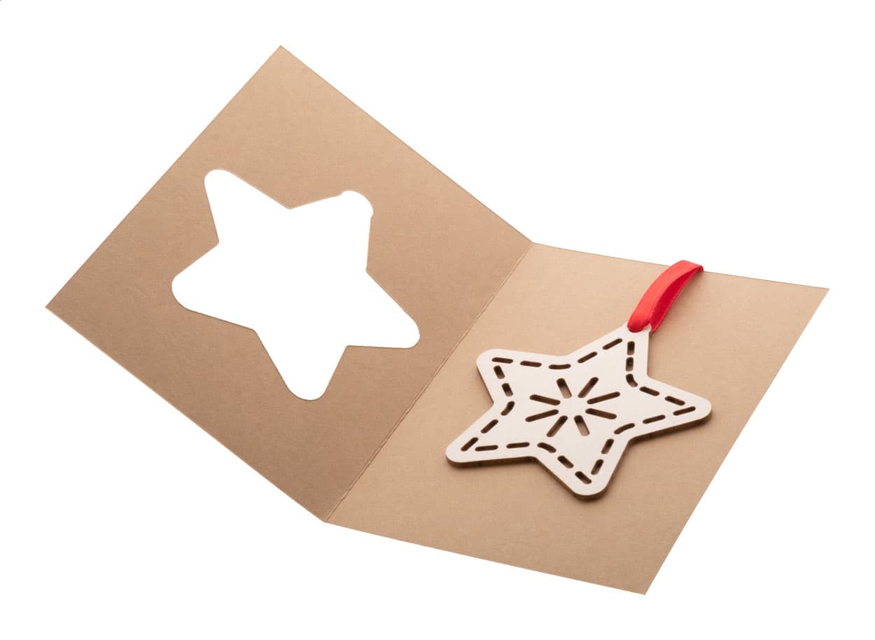 TreeCard Eco Weihnachtskarte, Stern