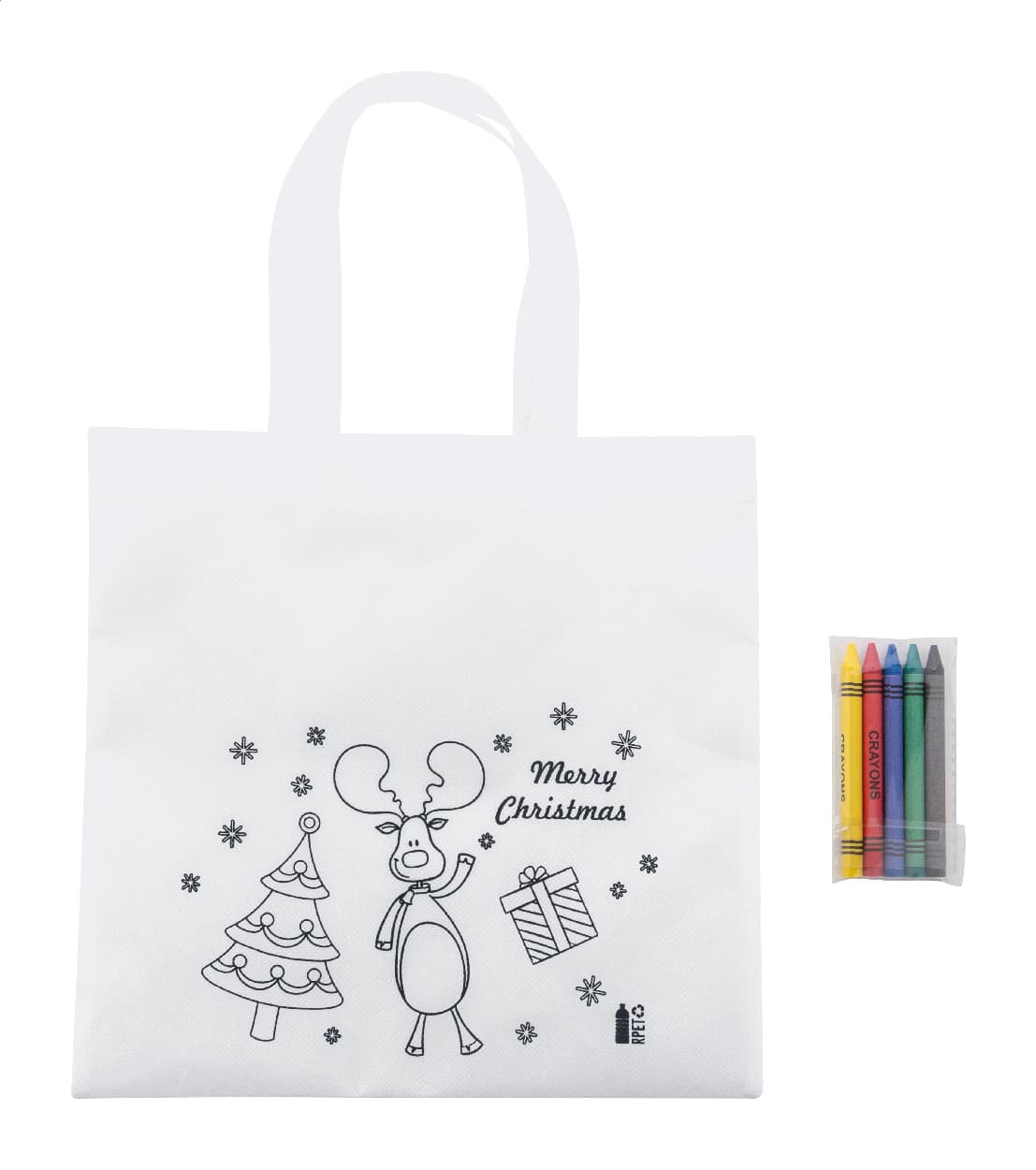 Julfar Shop Weihnachtstasche zum Ausmalen