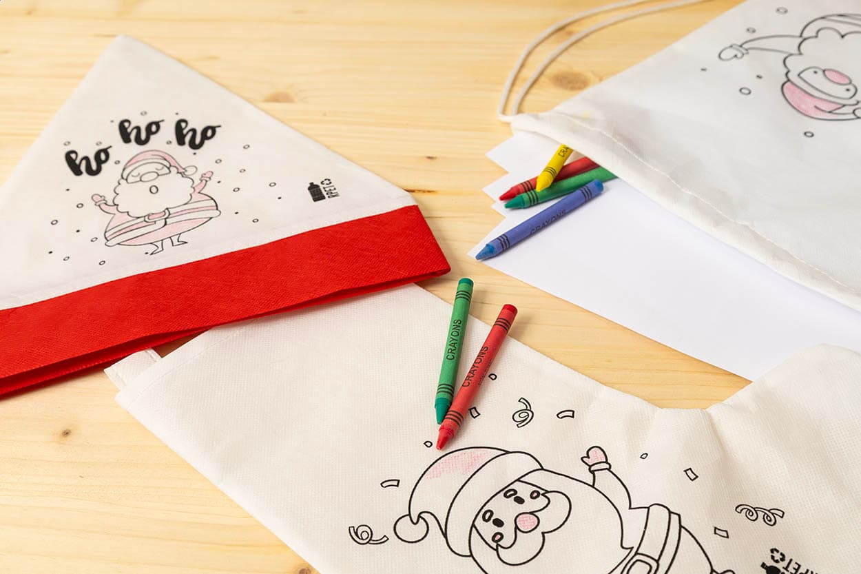 Julfar Gift Weihnachtsstrumpf zum Ausmalen
