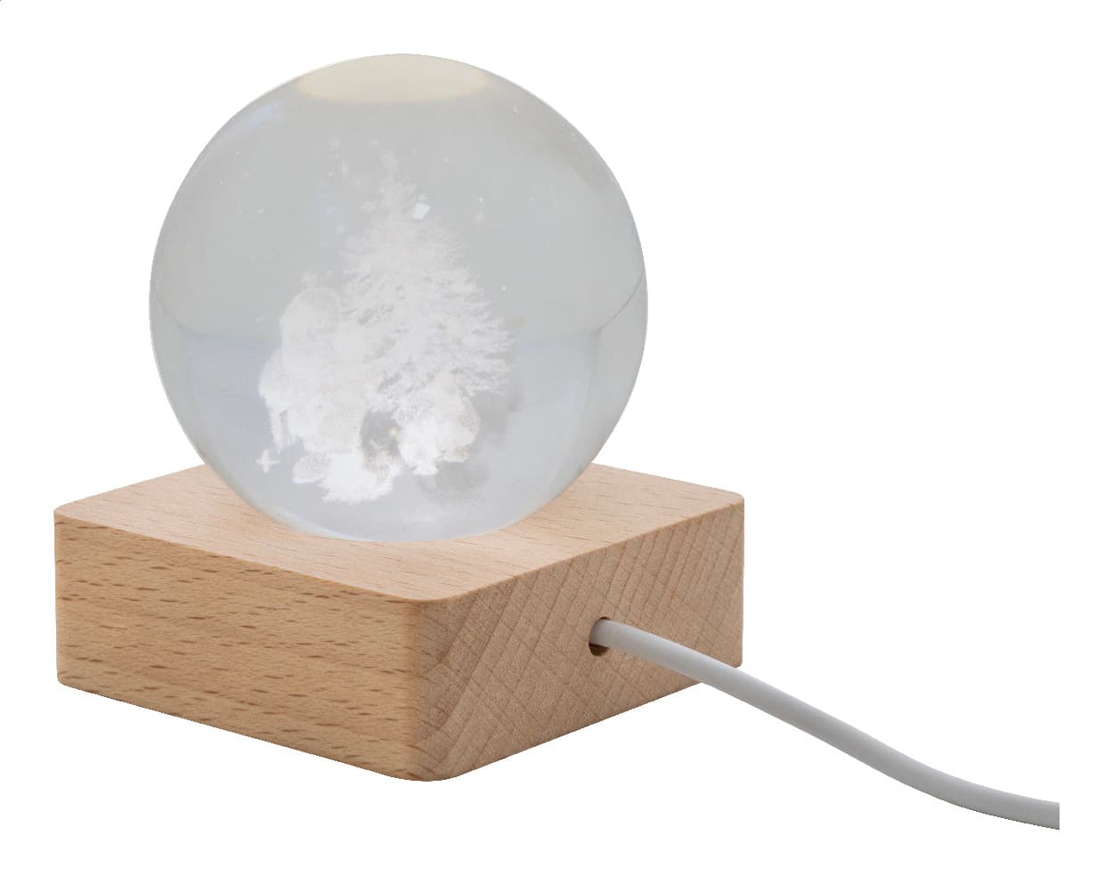 Borealis Leuchtkugel mit Weihnachtsmotiv