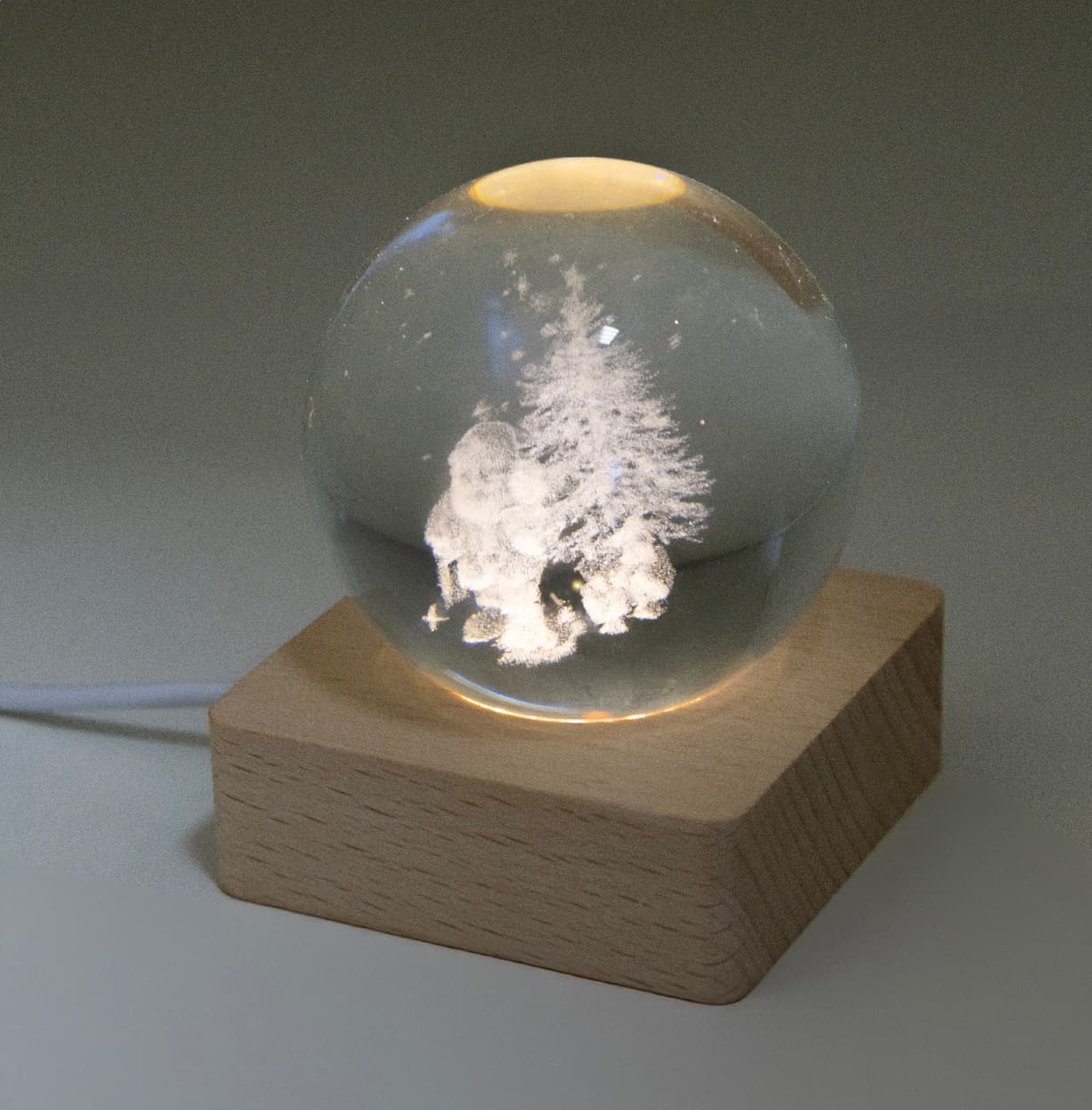 Borealis Leuchtkugel mit Weihnachtsmotiv