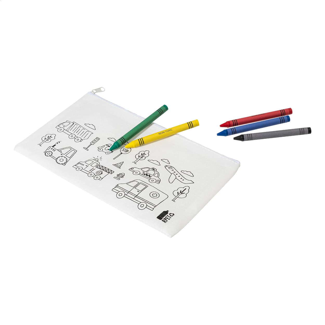 Gocolo RPET Stiftetasche zum Bemalen