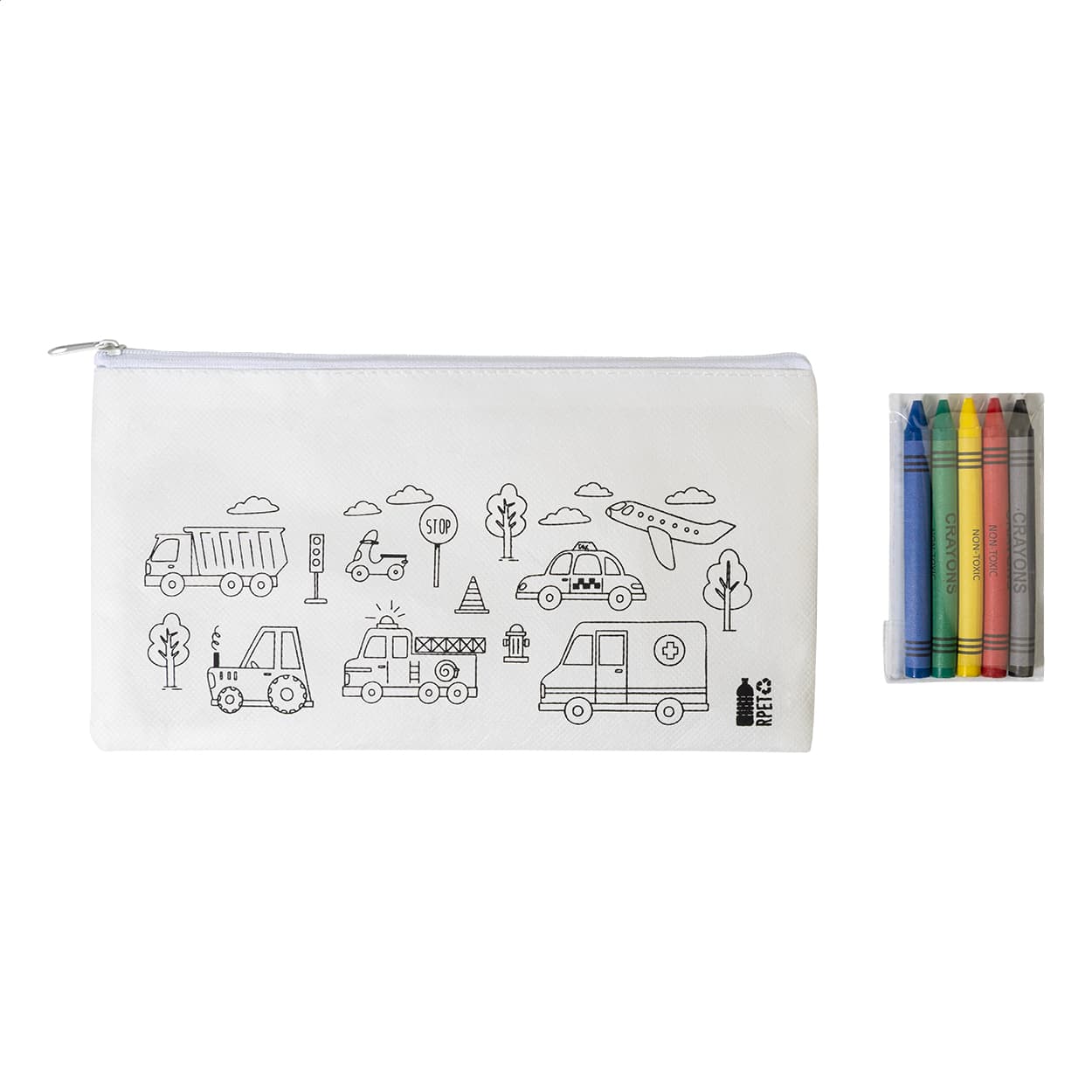 Gocolo RPET Stiftetasche zum Bemalen