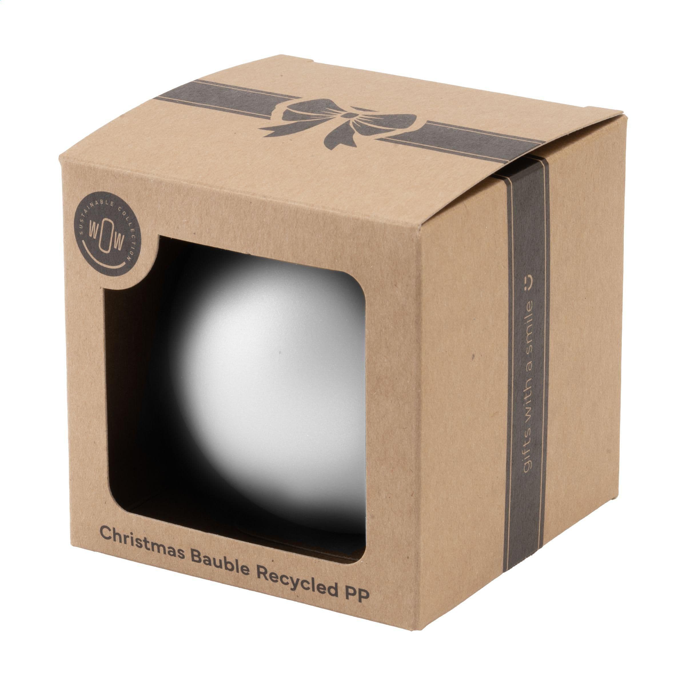 Weihnachtskugel Ø7cm Recycled PP Box - Made in Europe