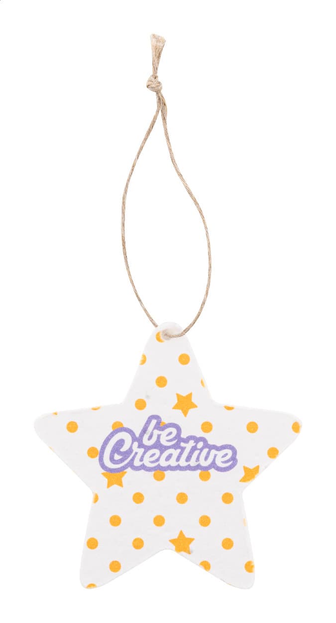 CreaJul Seed Weihnachtsbaumschmuck aus Saatgutpapier, rund